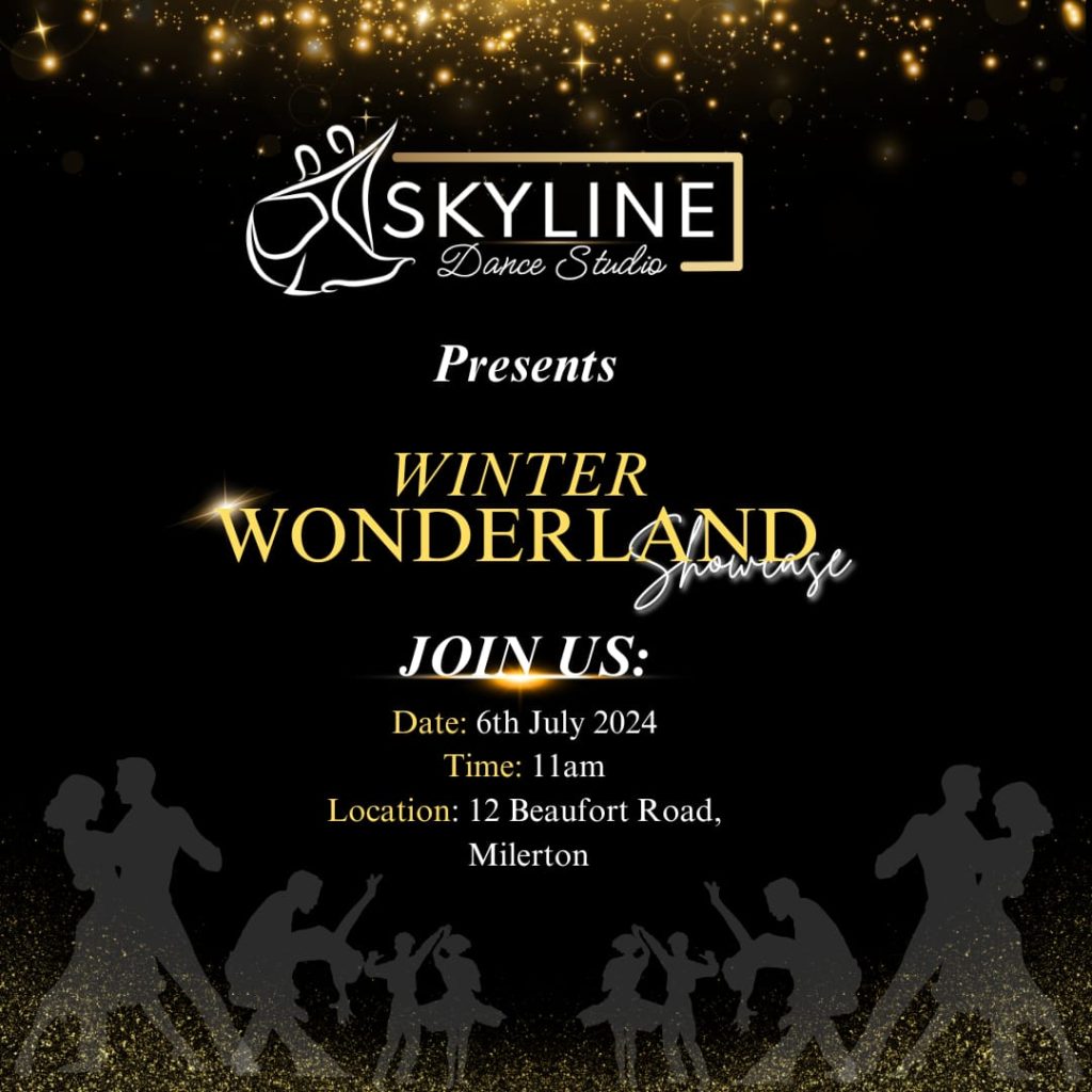 Skyline Dance Studio Presents, Winter Wonderland Showcase. Join Us Date 6th July 2024, 11am, Location: 12 Beaufort Road, Milnerton